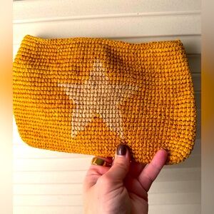 Mar Y Sol Yellow Star Zip Pouch